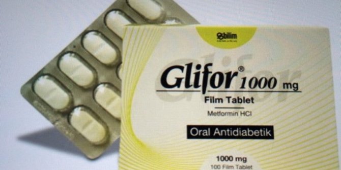 Глифор 1000 мг №100 таб. п.п/о. Производитель: Турция Bilim Pharmaceuticals A.S.